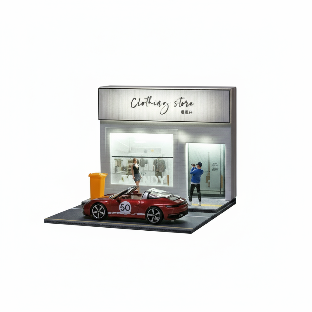 Cars Garage with LED-Clothing Store