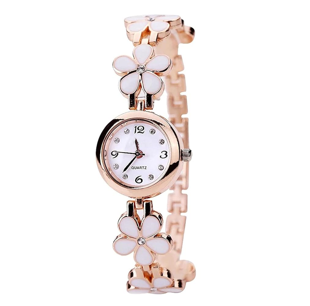 Analog Watches-Copper Color-Flower design